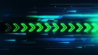 Speed Movement Futuristic Esports Neon Green Arrows Background video | Footage | Screensaver