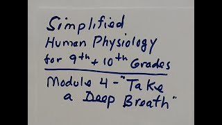 Easy High School Physiology - Module 4 - The Respiratory System "Take A Deep Breath" (Part 1)