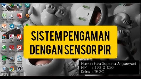 SIMULASI SISTEM PENGAMAN DENGAN SENSOR PIR BERBASIS ATMEGA16 - CV AVR DAN PROTEUS