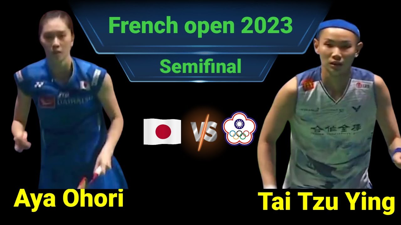 大堀彩vsタイ・ツーイン。 全仏オープン 2023 準決勝