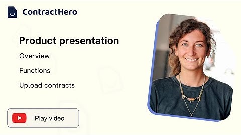 [EN] ContractHero product presentation: Discover the key functions at a glance