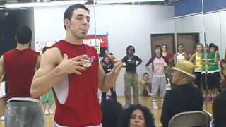 Michael Schwandt teaching at the Answers 4 Dancers Workshop