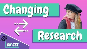 RESEARCH DIRECTION - switching it up and changing your research topic! #universityresearch