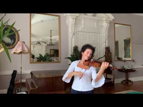 Alda Dizdari performs solo violin caprice by Limos Dizdari