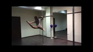 Pole dance урок: Затяжка