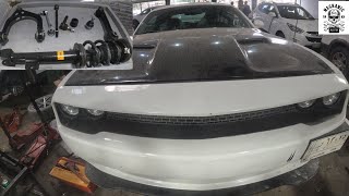 Install a completely new front  suspension system dodge challenger