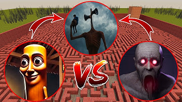 SIREN HEAD VS SCP 096 VS TUNG TUNG TUNG SAHUR In Garry