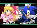 LVL UP EXPO 2024 LOSERS FINALS - MuteAce (Peach) Vs. Sonix (Sonic) Smash Ultimate - SSBU