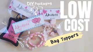 How to Make Bag Toppers for Product Packaging (Small Business Hack)