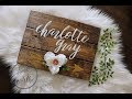 CRAFT WITH ME || rustic wooden name board CRAFT WITH ME || rustic wooden name board