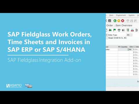 Demo - SAP Fieldglass Integration of work orders, time sheets and invoices with SAP ERP / S/4HANA