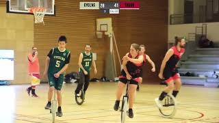 Unicycle Basketball Reverse Dunk
