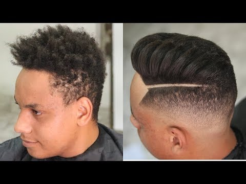 progressiva masculina em cabelo crespo antes e depois