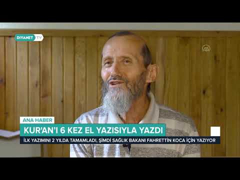 Kur'an'ı 6 Kez El Yazısıyla Yazdı