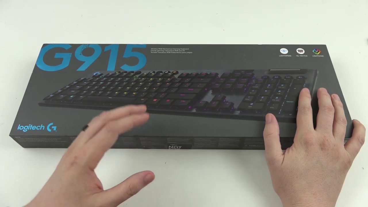 Logitech G915 Lightspeed Wireless RGB Mechanical Gaming Keyboard Unboxing