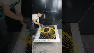 How to Create an AMAZING PENDULUM PAINTING Layered Paints