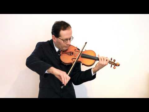 J. S. Bach Bourree and Gigue from Partita in E (BWV 1006) - Vaughan Jones (Violin)