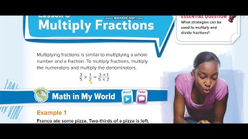 Grade 5 Chapter 10 Lesson 6 Multiply Fractions