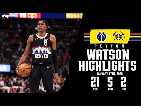 Peyton Watson 21-Point Game | Highlights vs. WAS