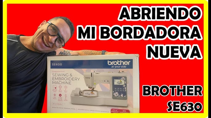 Como enhebrar máquina bordadora y de coser Brother SE-350. Embroidery &  Sewing machine Brother SE350 