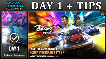 NFS No Limits | Day 1 + TIPS - Honda Integra DC2 Type R | Brothers of Blackridge