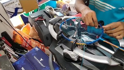 Badminton Stringing Tutorial//Wilson Baiardo Stringing Machine In Automatic