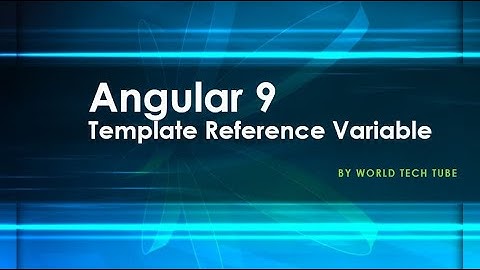 Angular 9 - Template Reference Variables | Template Reference Variable value set on ngAfterViewInit