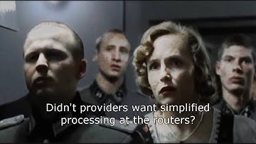 Parody. Hitler presents: IPv4 exhaustion problem