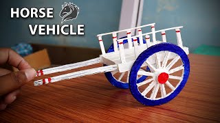 How to make a Horse Vehicle using Ice Stick and Cardboard