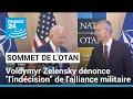 Sommet de lotan  voldymyr zelensky dnonce lindcision de lalliance militaire  france 24