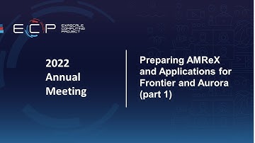 Preparing AMReX and Applications for Frontier and Aurora (part 1)