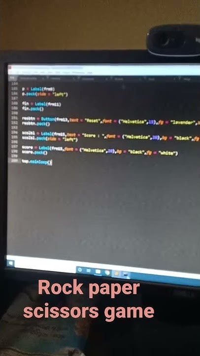 just created rock paper scissor game using python tkinter - YouTube