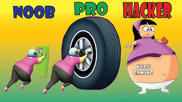 NOOB vs PRO vs HACKER - Fat Pusher