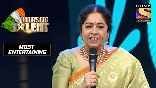 Kirron जी इस Contestant के बोलने के तरीक़े पर भड़की | Indias Got Talent Season 8| Most Entertaining