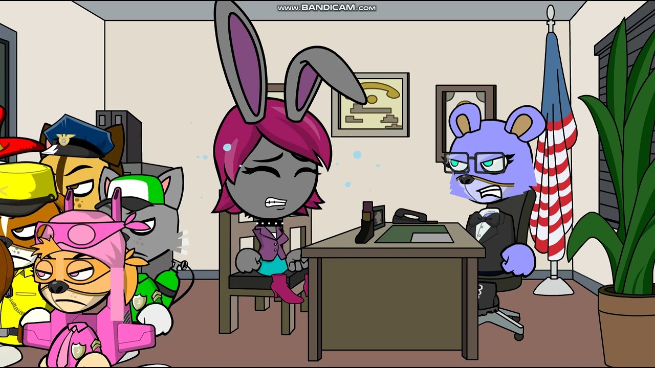 The PAW Patrol Pups Stops Midnight Neon Bunny From Pulling The Fire Alarm And Gets Ungrounded