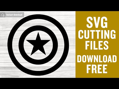 Captain America Shield Svg Free Cutting Files for Silhouette Instant Download