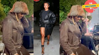 Future was seen leaving & Karrueche tran arriving at The Bird Streets Club in WeHo!