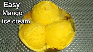 Easy Mango Ice Cream Recipe With Basic Ingredients | How to make Mango Ice Cream at Home in Kannada