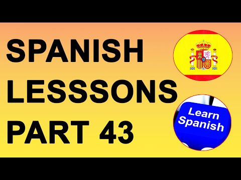 پابلو پارٹ 43 کے ساتھ ہسپانوی اسباق / سبق۔ ابتدائیہ کے لیے جملے، صفت، فعل اور مزید!
