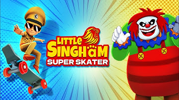 Little Singham Super Skater : Mobile Gameplay 