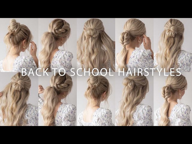 4 Easy Hairstyles For School, Cute and Heatless, Part 3 | Hairstyles For  Girls - Princess Hairstyles