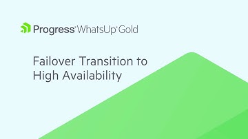 High Availability by Design | WhatsUp Gold