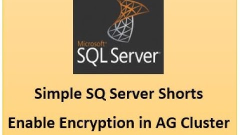 How to enable TDE encryption in AG cluster?