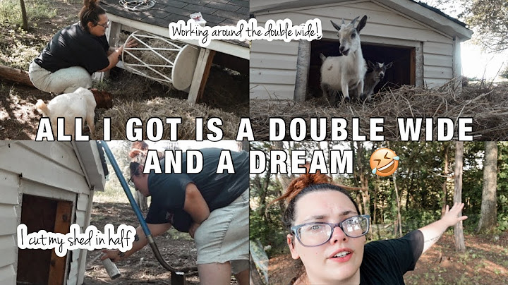 ALL I GOT IS A DOUBLE WIDE & A DREAM! So let’s work with it! working around the double wide trailer!