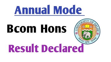 SOL Bcom Hons Annual Mode Result Declared 2022 | Ameeninfo