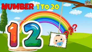 1 To 20 Learn Numbers 1 20 - Counting Numbers Numbers 1-20 Lesson For Children
