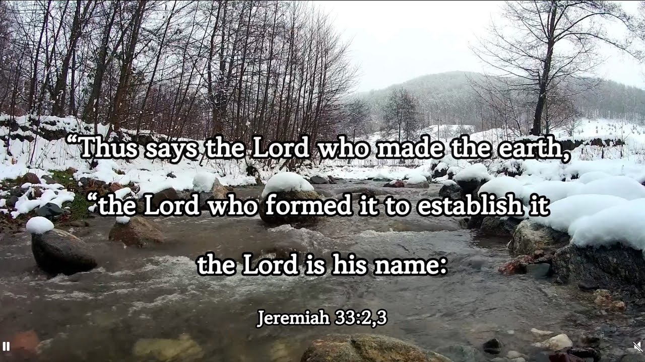 Short Deep Meditation Jeremiah 33 2 3 YouTube