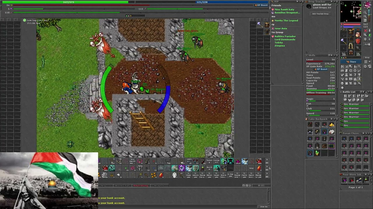 Creature products Tibia / gloom wolf fur / Broken shamanic staff / trutle shell Full Profit Tibia