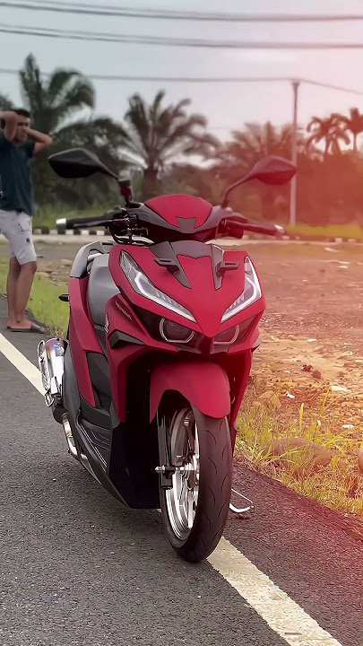 Modifikasi Vario Merah Doff 😱