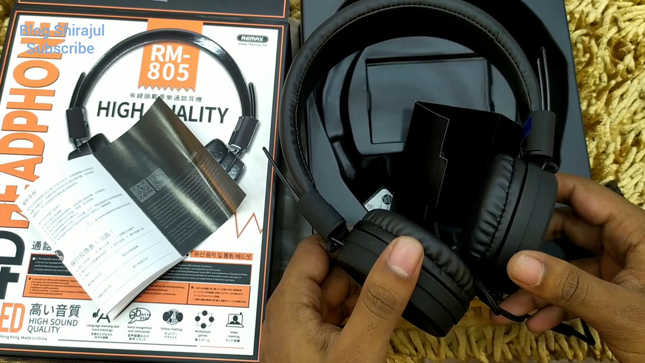 Remax Rm805 Headphone Bangla Review High Quality Wear Over Headphone